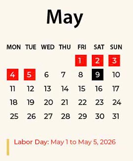Power DCS Parts: 2026 Labor Day Holiday & Shipping Schedule