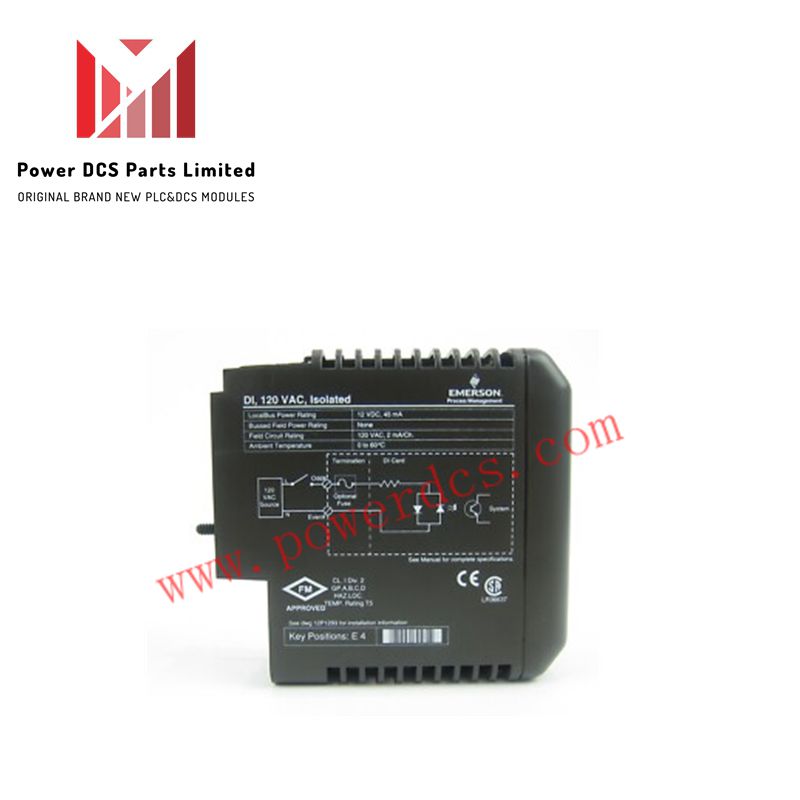 Emerson KJ3001X1-BC1 diskrētais ieejas modulis – DeltaV DCS