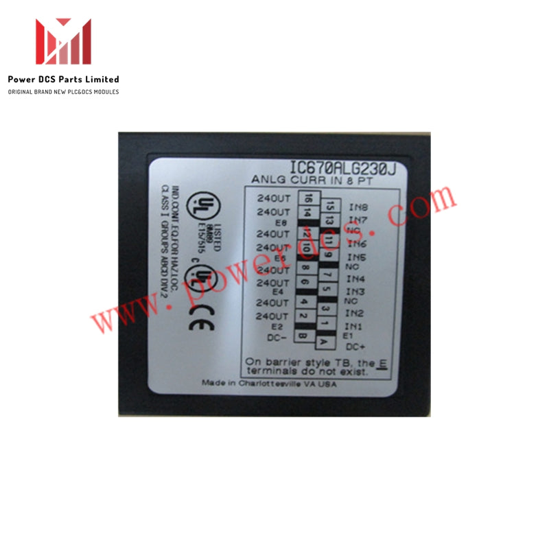 GE Fanuc IC670ALG230 Modul Input Analog 100% Jenama Asal